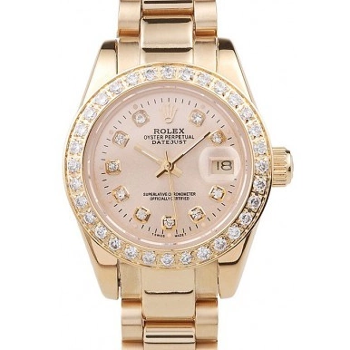 Aaa fake watches Plated Diamond Plated Steel Stainless 98076 Rolex 18k Yellow Gold Datejust 0602
